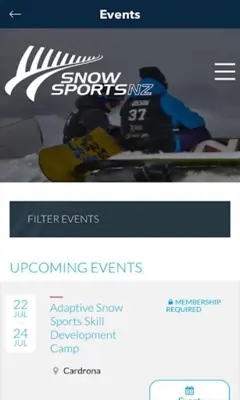 SnowSports NZ android App screenshot 2